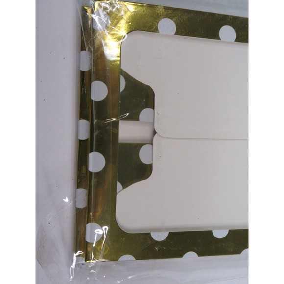 Celebrate Treat Boxes with Window & Cupcake Insert Gold White Polka Dots 3ct ea - Picture 8 of 14